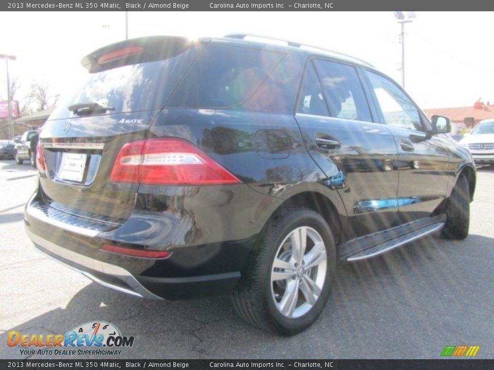 2013 Mercedes-Benz ML 350 4Matic Black / Almond Beige Photo #10