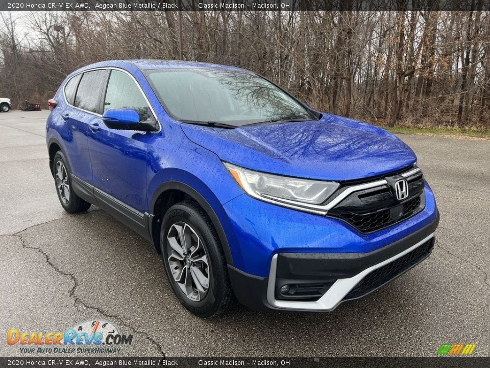 2020 Honda CR-V EX AWD Aegean Blue Metallic / Black Photo #4