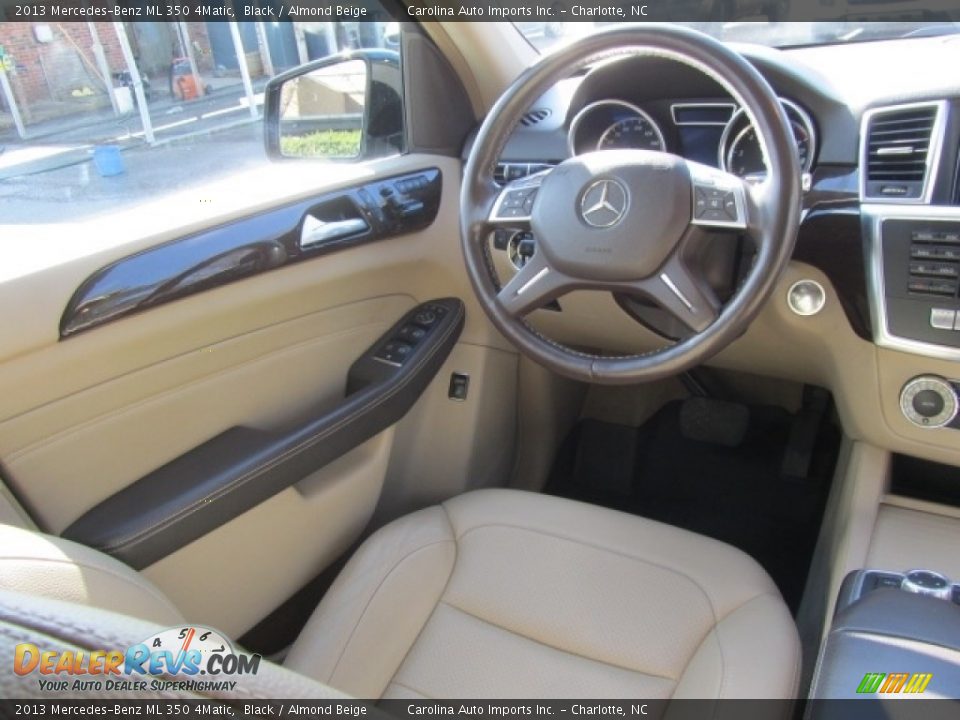 2013 Mercedes-Benz ML 350 4Matic Black / Almond Beige Photo #12