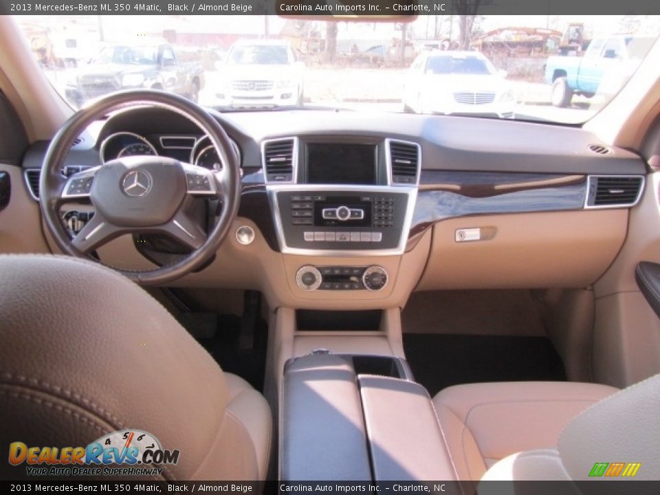 2013 Mercedes-Benz ML 350 4Matic Black / Almond Beige Photo #13