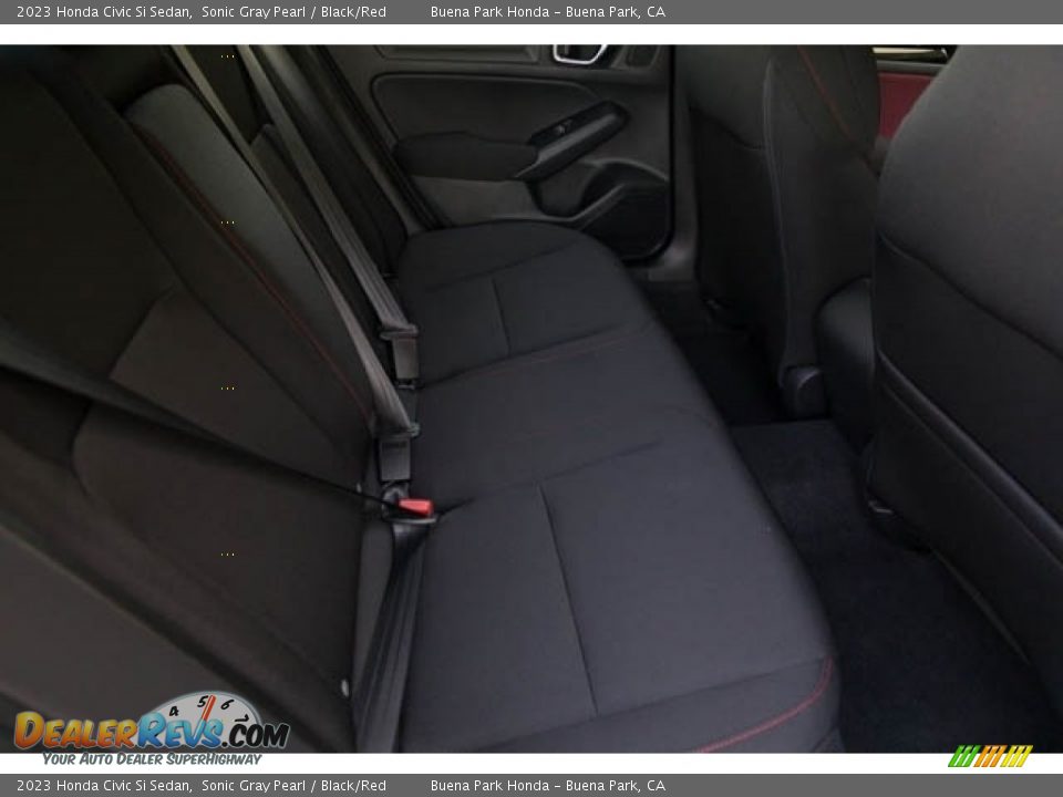 2023 Honda Civic Si Sedan Sonic Gray Pearl / Black/Red Photo #25