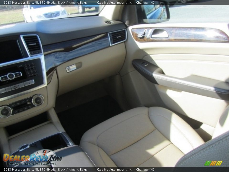 2013 Mercedes-Benz ML 350 4Matic Black / Almond Beige Photo #14