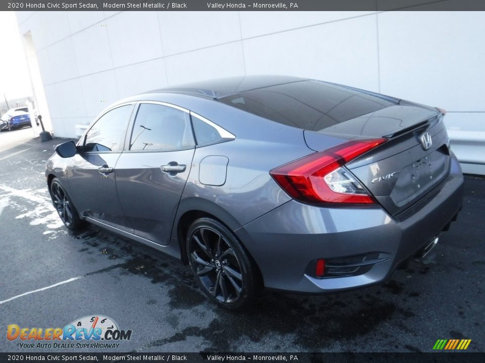 2020 Honda Civic Sport Sedan Modern Steel Metallic / Black Photo #8