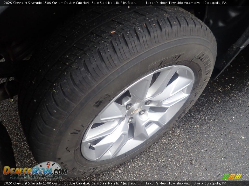 2020 Chevrolet Silverado 1500 Custom Double Cab 4x4 Satin Steel Metallic / Jet Black Photo #5