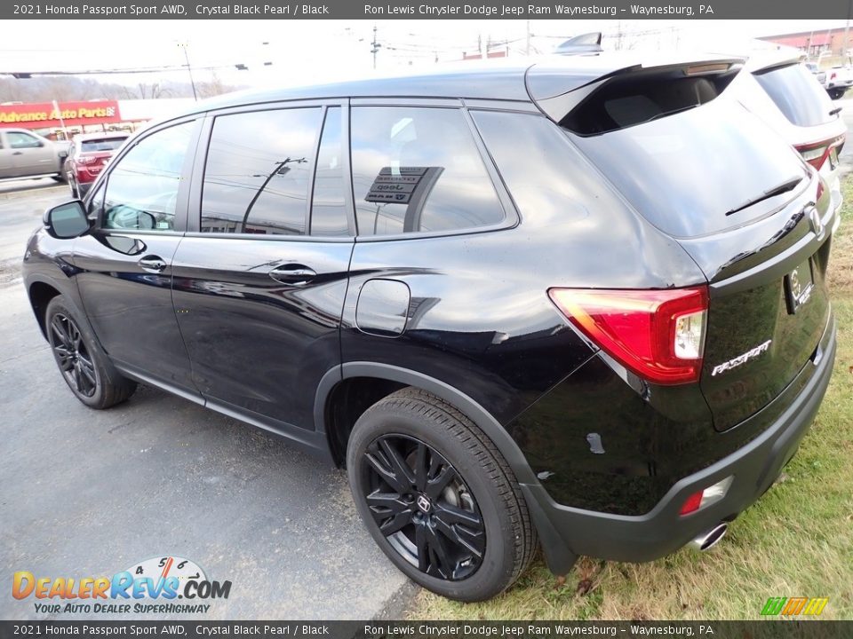 2021 Honda Passport Sport AWD Crystal Black Pearl / Black Photo #2