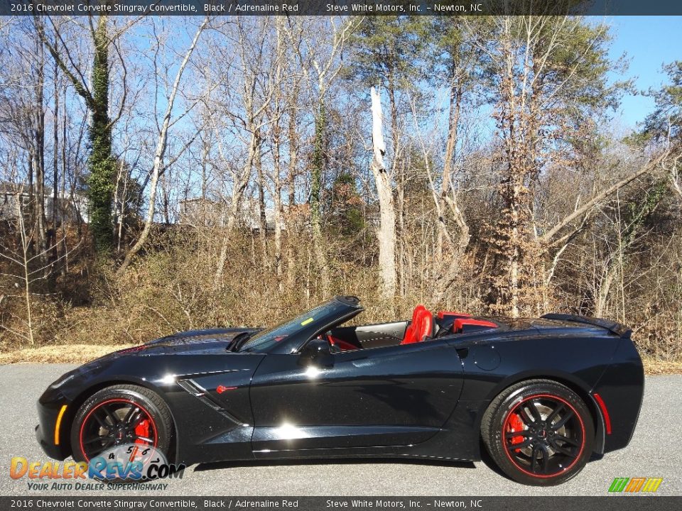 2016 Chevrolet Corvette Stingray Convertible Black / Adrenaline Red Photo #1