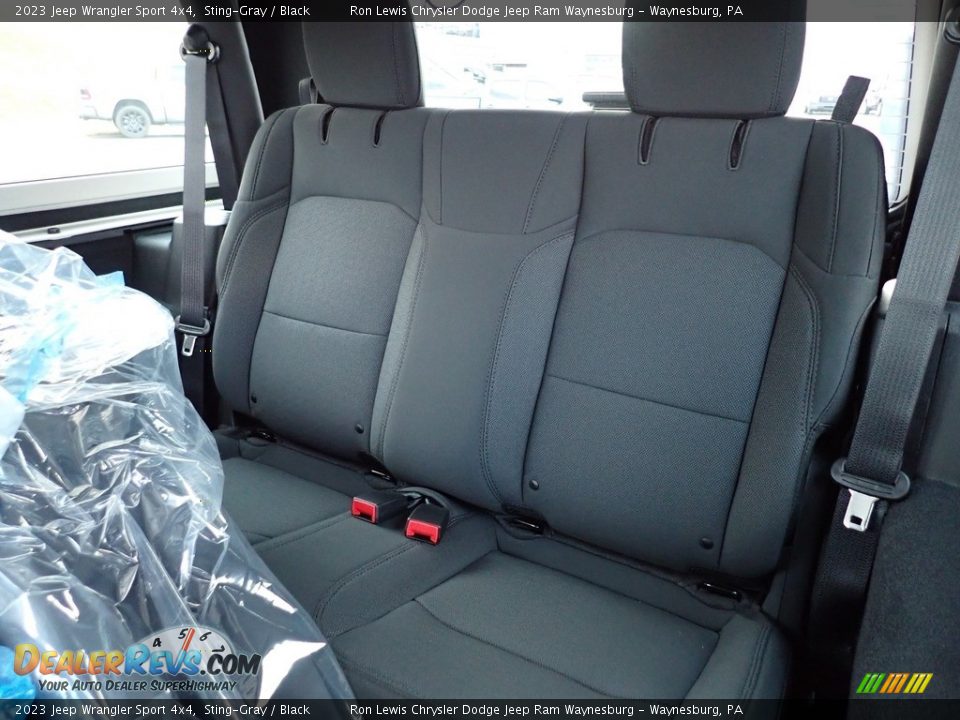 Rear Seat of 2023 Jeep Wrangler Sport 4x4 Photo #12