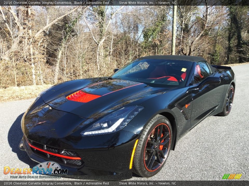 2016 Chevrolet Corvette Stingray Convertible Black / Adrenaline Red Photo #4