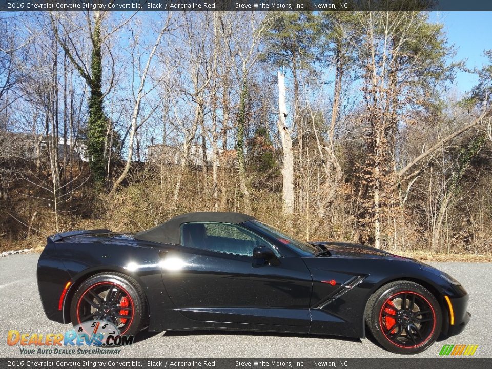 2016 Chevrolet Corvette Stingray Convertible Black / Adrenaline Red Photo #8