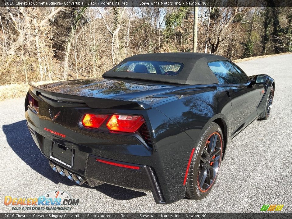 2016 Chevrolet Corvette Stingray Convertible Black / Adrenaline Red Photo #9