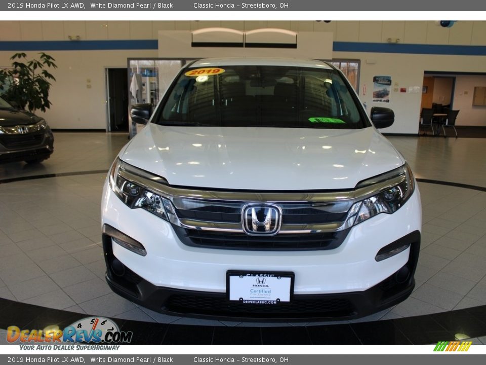 2019 Honda Pilot LX AWD White Diamond Pearl / Black Photo #2