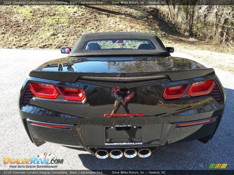 2016 Chevrolet Corvette Stingray Convertible Black / Adrenaline Red Photo #10