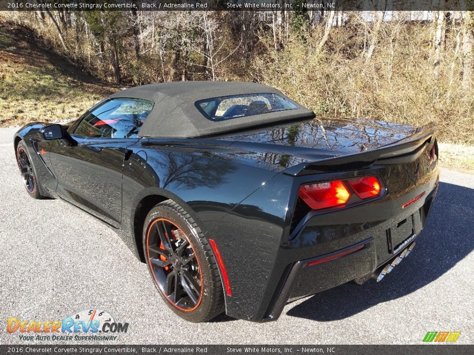 2016 Chevrolet Corvette Stingray Convertible Black / Adrenaline Red Photo #11