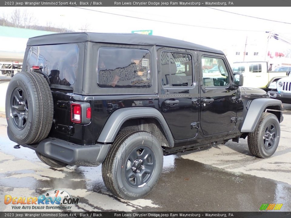 Black 2023 Jeep Wrangler Unlimited Sport 4x4 Photo #6