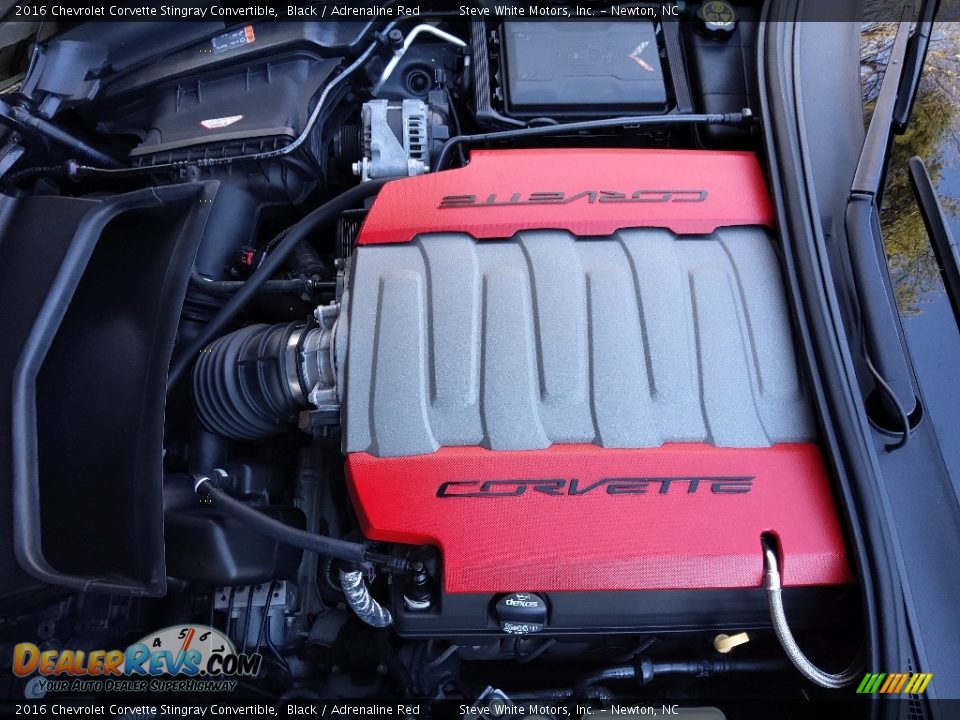 2016 Chevrolet Corvette Stingray Convertible Black / Adrenaline Red Photo #14