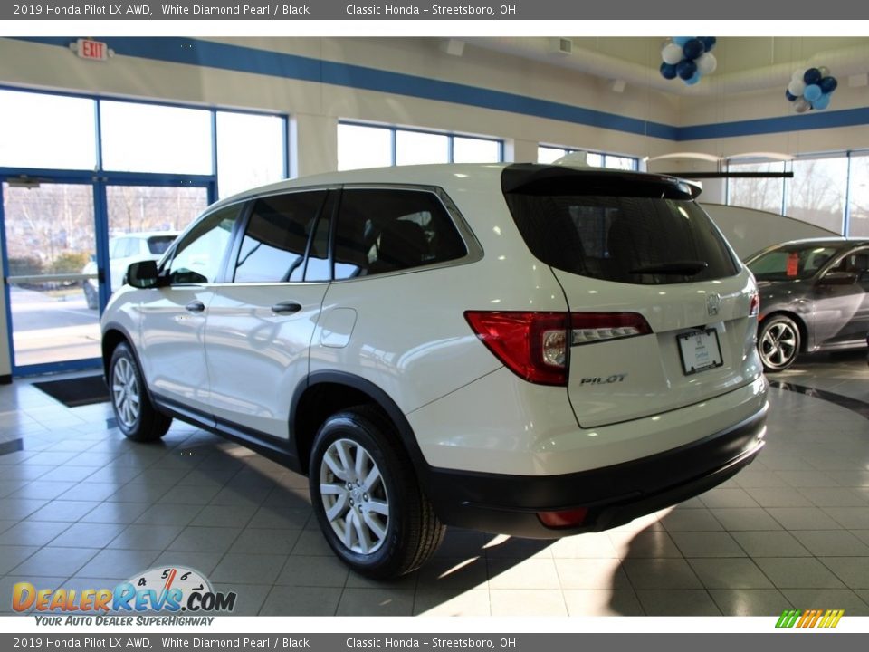 2019 Honda Pilot LX AWD White Diamond Pearl / Black Photo #9