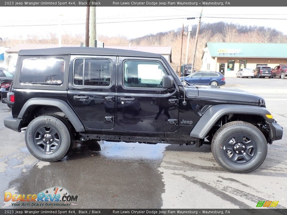 Black 2023 Jeep Wrangler Unlimited Sport 4x4 Photo #7