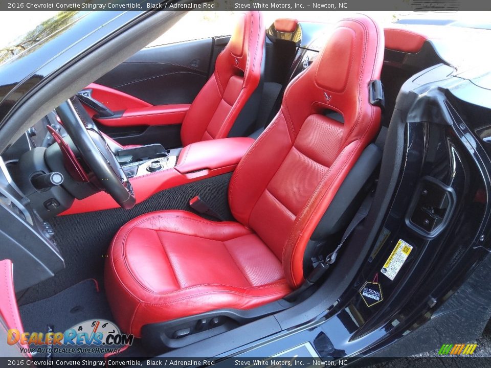 2016 Chevrolet Corvette Stingray Convertible Black / Adrenaline Red Photo #16