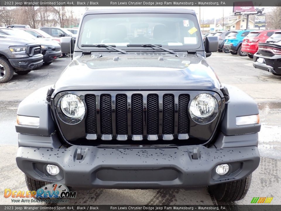 2023 Jeep Wrangler Unlimited Sport 4x4 Black / Black Photo #9