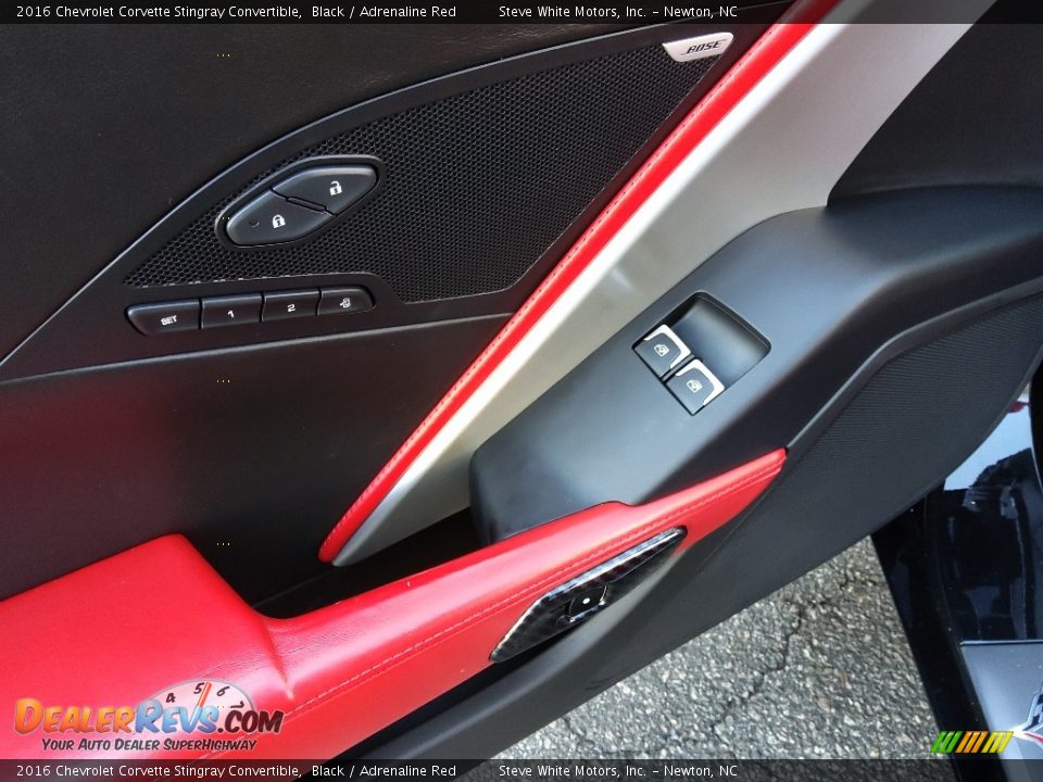 2016 Chevrolet Corvette Stingray Convertible Black / Adrenaline Red Photo #18