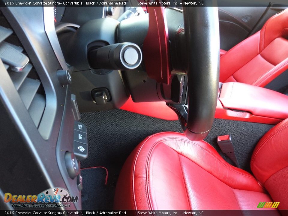 2016 Chevrolet Corvette Stingray Convertible Black / Adrenaline Red Photo #19