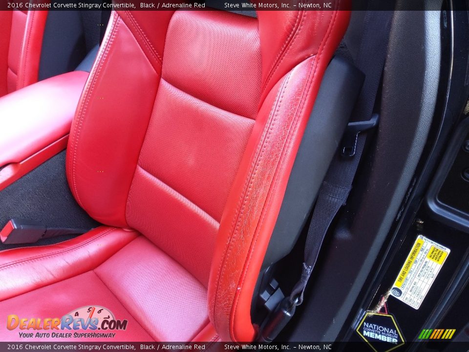 2016 Chevrolet Corvette Stingray Convertible Black / Adrenaline Red Photo #20