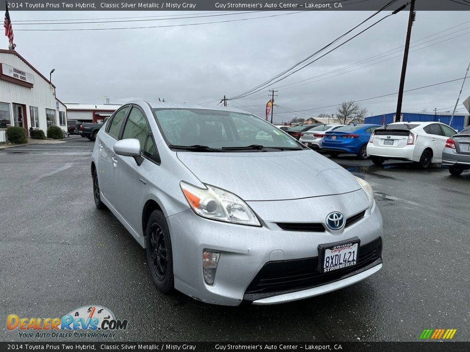 2014 Toyota Prius Two Hybrid Classic Silver Metallic / Misty Gray Photo #1