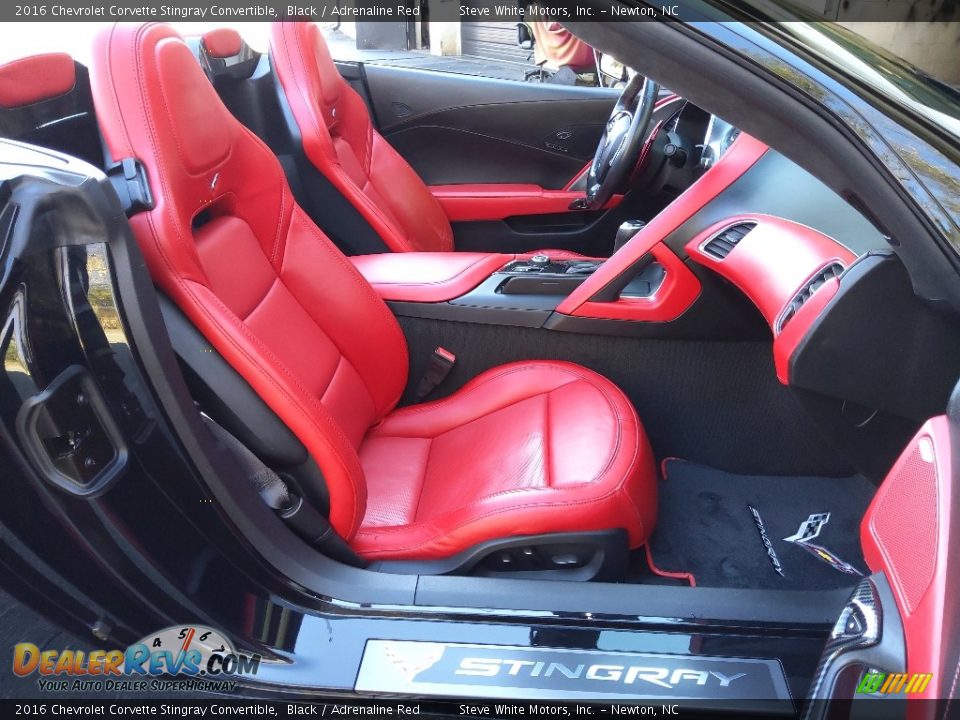 2016 Chevrolet Corvette Stingray Convertible Black / Adrenaline Red Photo #22