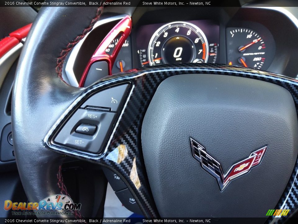 2016 Chevrolet Corvette Stingray Convertible Black / Adrenaline Red Photo #25