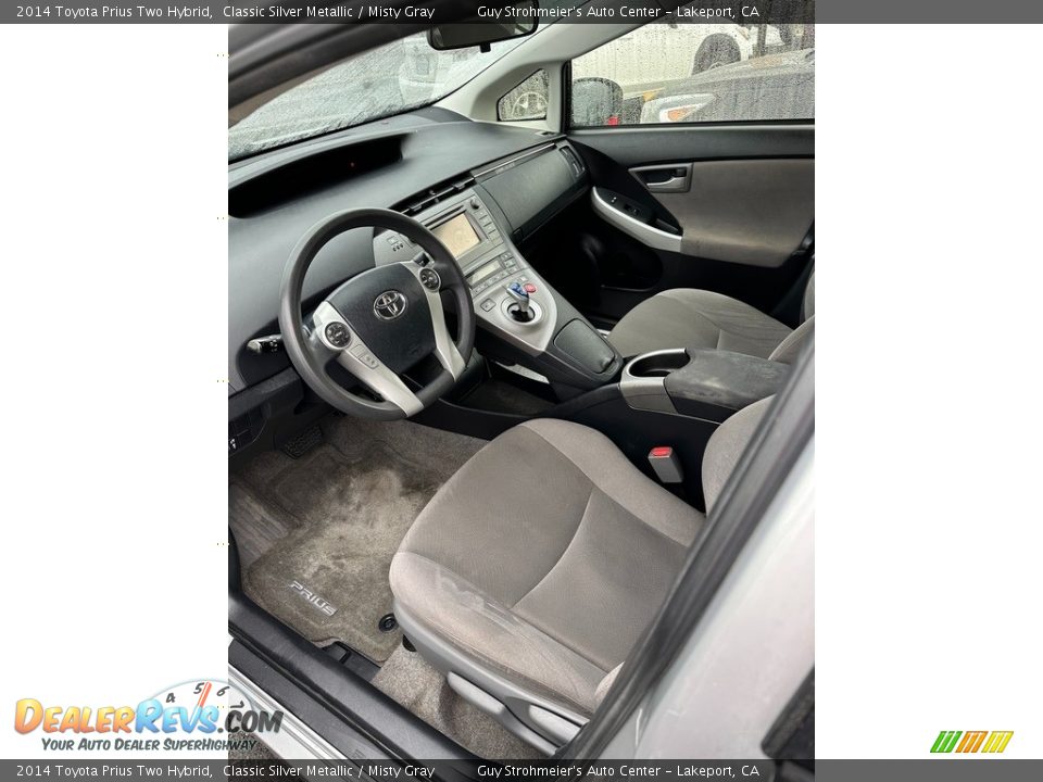 2014 Toyota Prius Two Hybrid Classic Silver Metallic / Misty Gray Photo #12