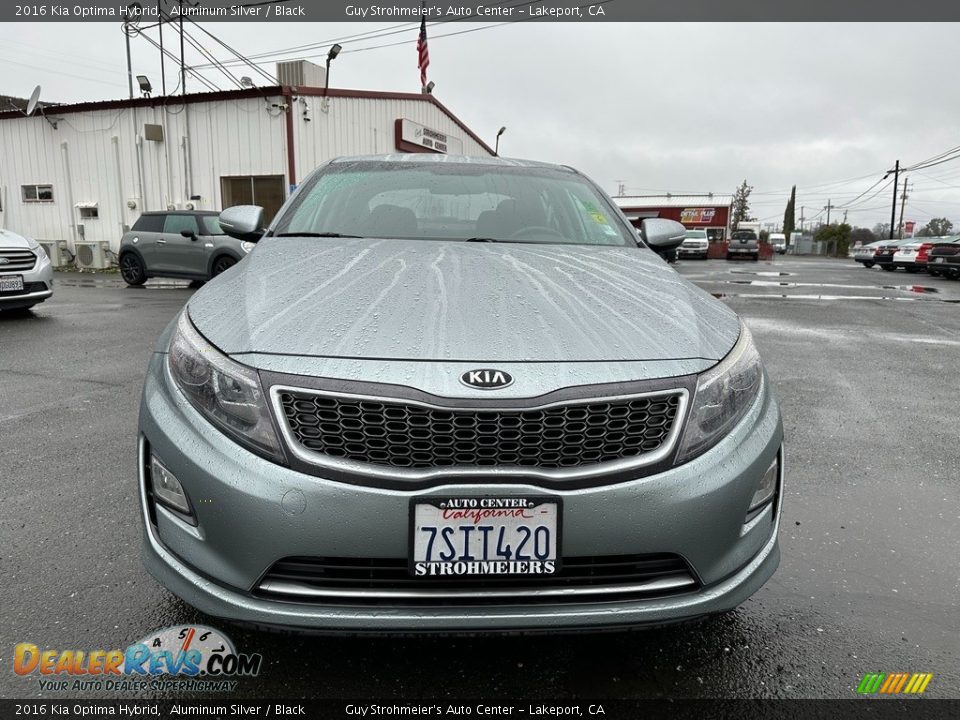 2016 Kia Optima Hybrid Aluminum Silver / Black Photo #2