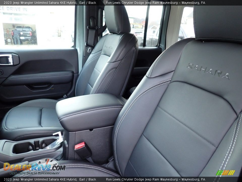 Front Seat of 2023 Jeep Wrangler Unlimited Sahara 4XE Hybrid Photo #11