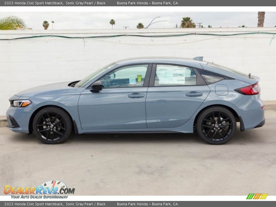 Sonic Gray Pearl 2023 Honda Civic Sport Hatchback Photo #4