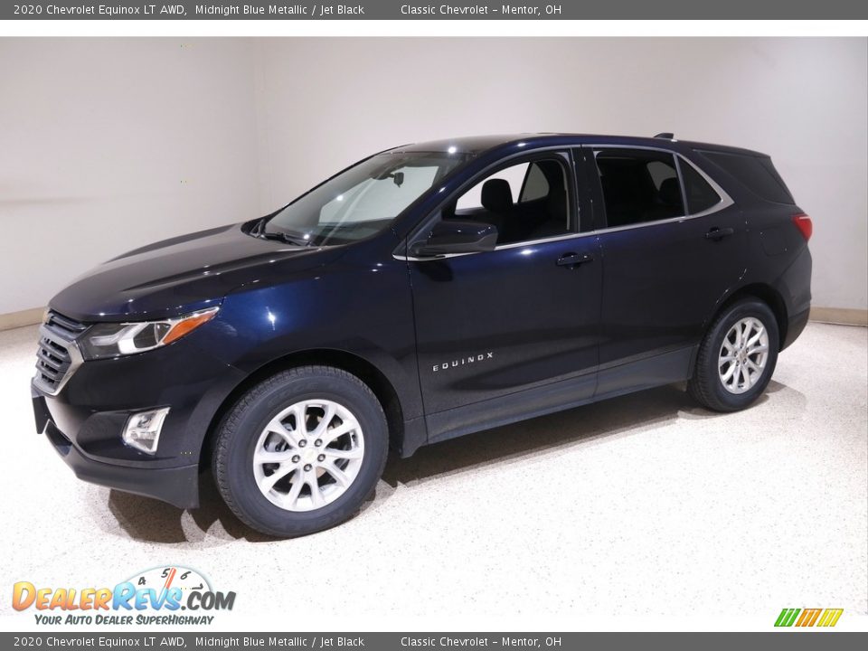 2020 Chevrolet Equinox LT AWD Midnight Blue Metallic / Jet Black Photo #3