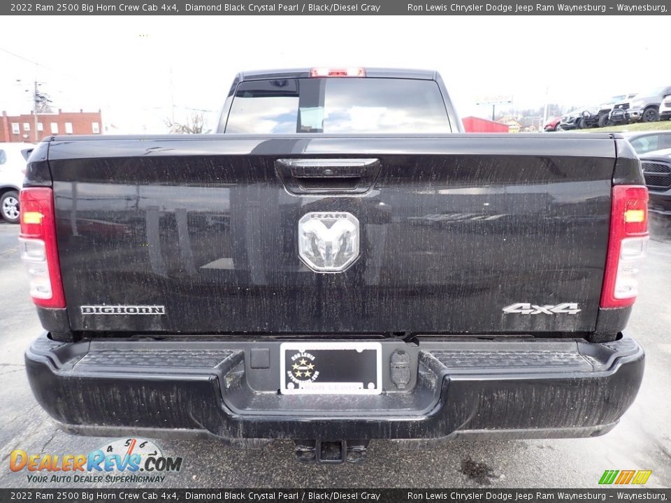 2022 Ram 2500 Big Horn Crew Cab 4x4 Diamond Black Crystal Pearl / Black/Diesel Gray Photo #4