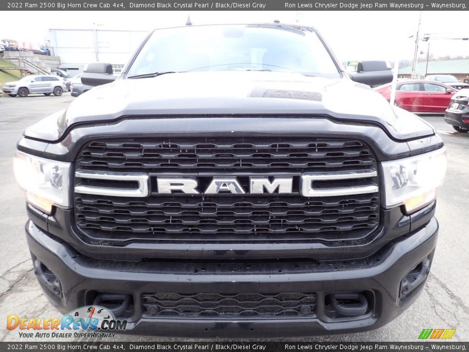 2022 Ram 2500 Big Horn Crew Cab 4x4 Diamond Black Crystal Pearl / Black/Diesel Gray Photo #10