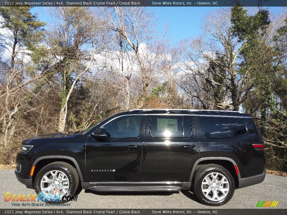 2022 Jeep Wagoneer Series I 4x4 Diamond Black Crystal Pearl / Global Black Photo #1