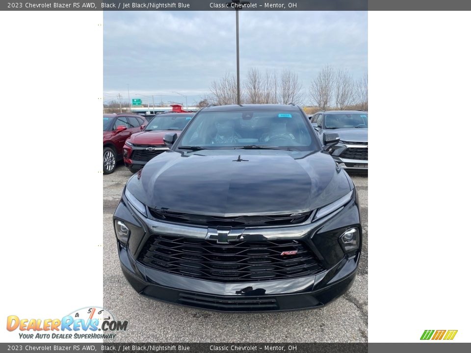 2023 Chevrolet Blazer RS AWD Black / Jet Black/Nightshift Blue Photo #1