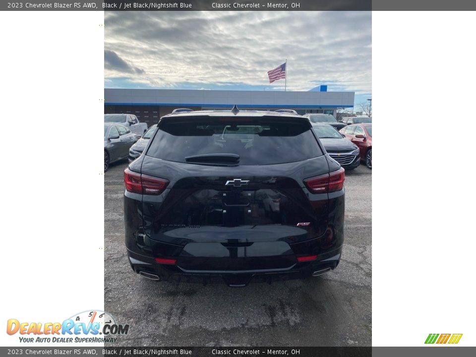 2023 Chevrolet Blazer RS AWD Black / Jet Black/Nightshift Blue Photo #4