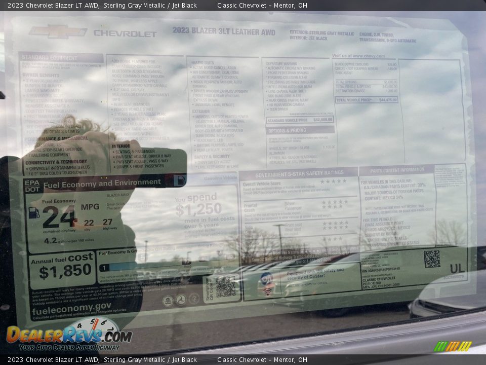 2023 Chevrolet Blazer LT AWD Window Sticker Photo #8