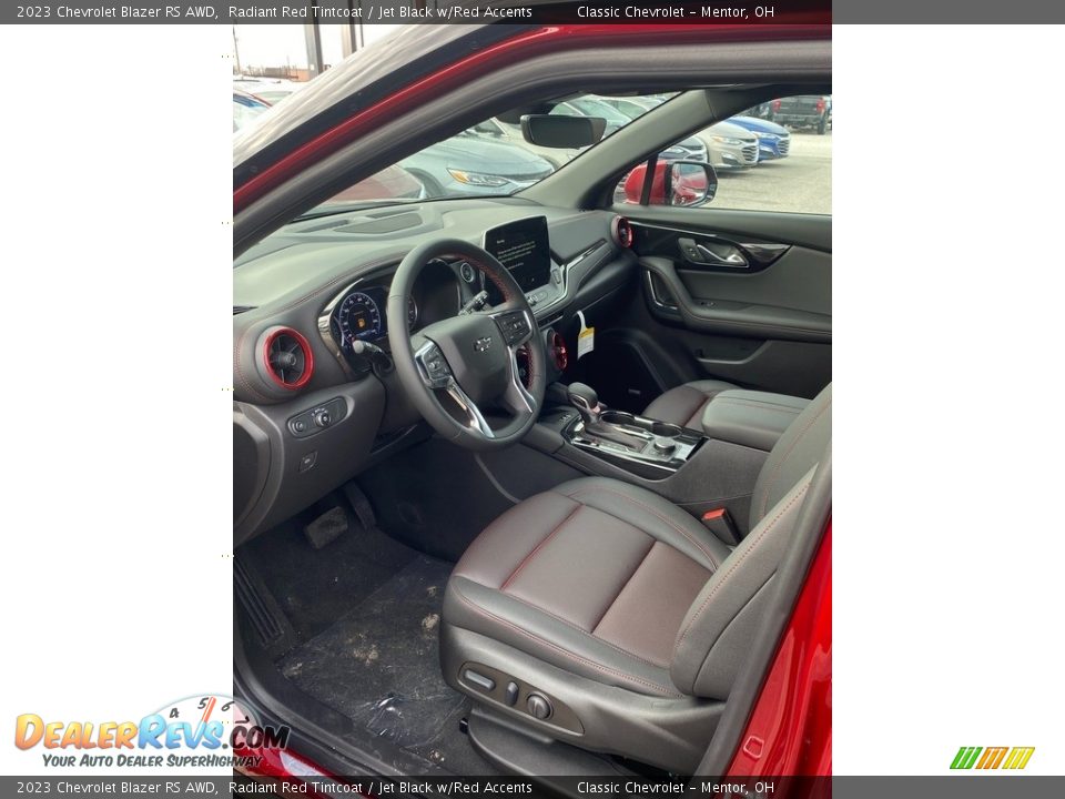Jet Black w/Red Accents Interior - 2023 Chevrolet Blazer RS AWD Photo #7