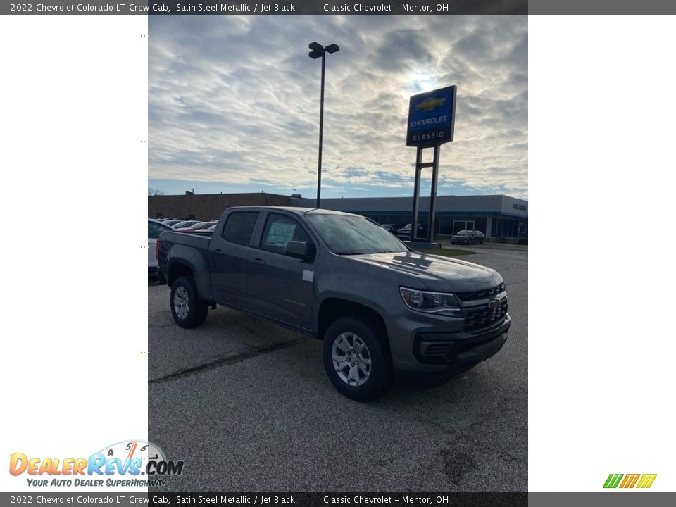 2022 Chevrolet Colorado LT Crew Cab Satin Steel Metallic / Jet Black Photo #8