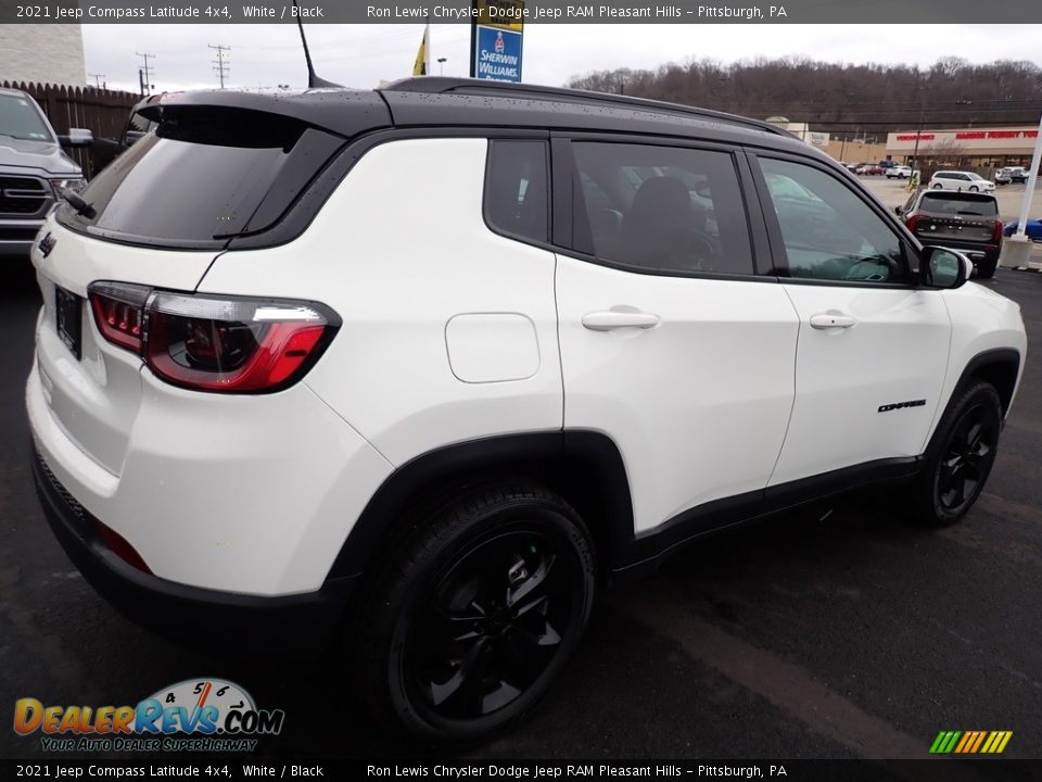 2021 Jeep Compass Latitude 4x4 White / Black Photo #6