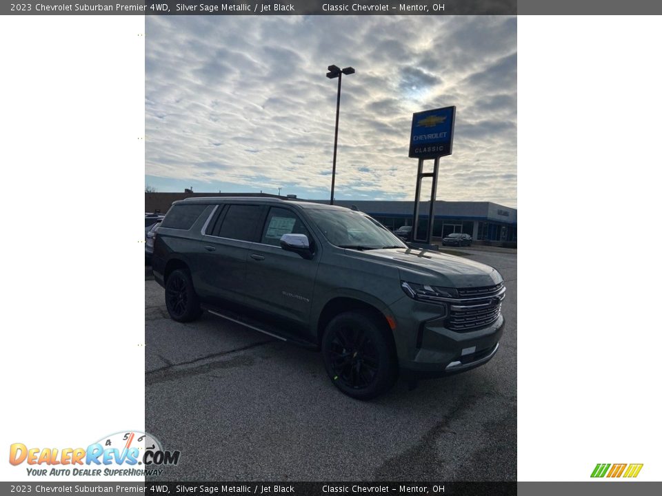 2023 Chevrolet Suburban Premier 4WD Silver Sage Metallic / Jet Black Photo #8