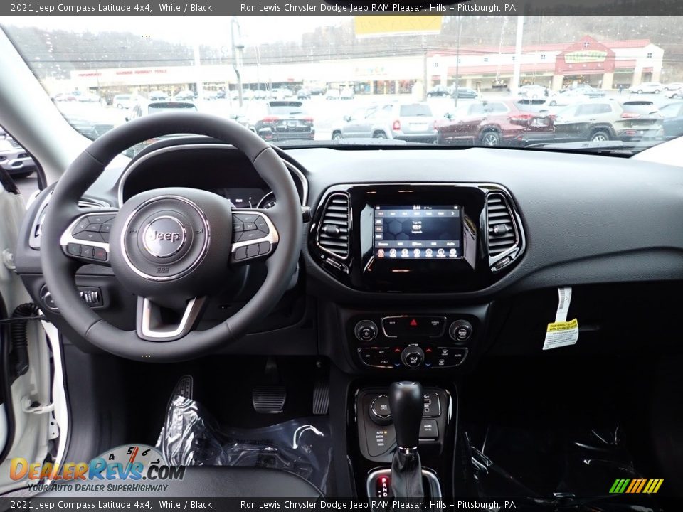 2021 Jeep Compass Latitude 4x4 White / Black Photo #13