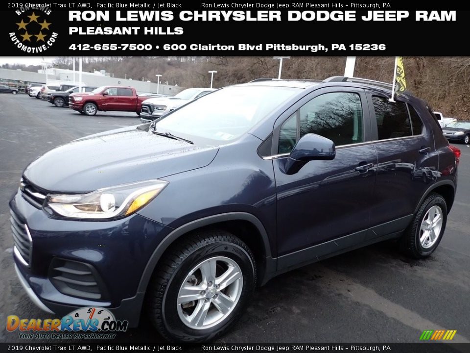 2019 Chevrolet Trax LT AWD Pacific Blue Metallic / Jet Black Photo #1