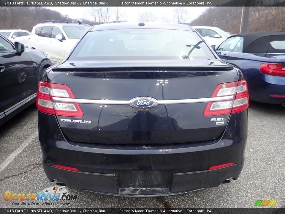 2018 Ford Taurus SEL AWD Shadow Black / Charcoal Black Photo #3