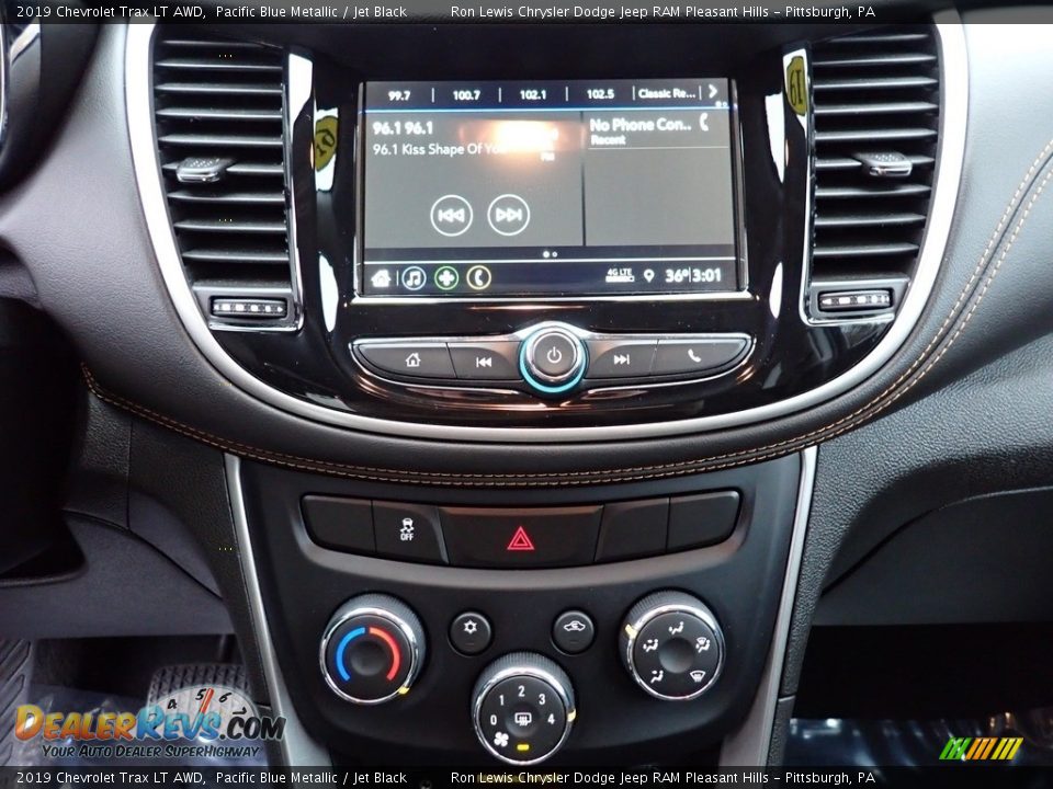 2019 Chevrolet Trax LT AWD Pacific Blue Metallic / Jet Black Photo #19