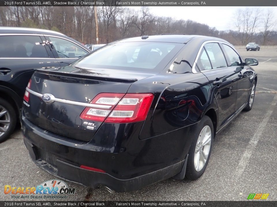 2018 Ford Taurus SEL AWD Shadow Black / Charcoal Black Photo #4