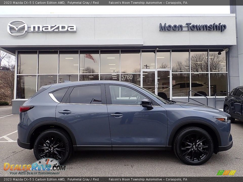 2023 Mazda CX-5 S Carbon Edition AWD Polymetal Gray / Red Photo #1